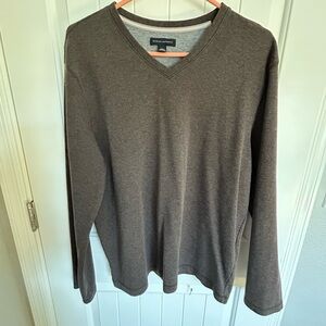 Banana Republic Charcoal V-Neck Sweater